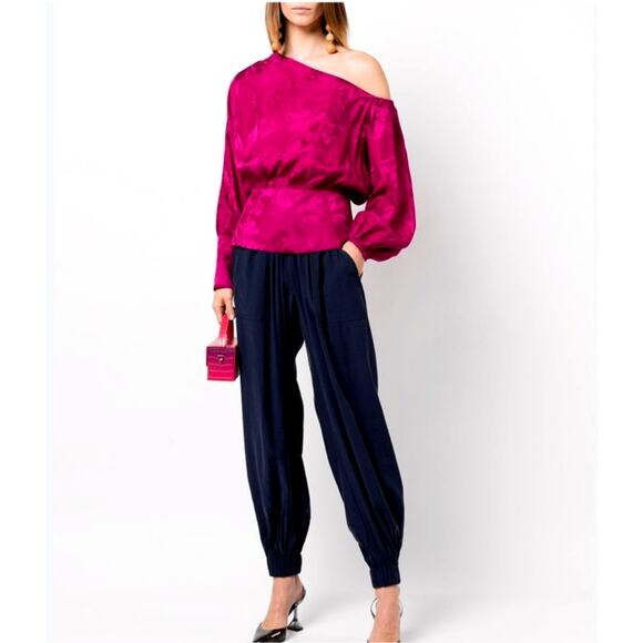 Silvia Tcherassi Sirmione Blouse Mulberry Floral XS - Picture 3 of 16